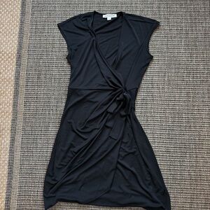 Amazon Essentials Black Wrap  Dress